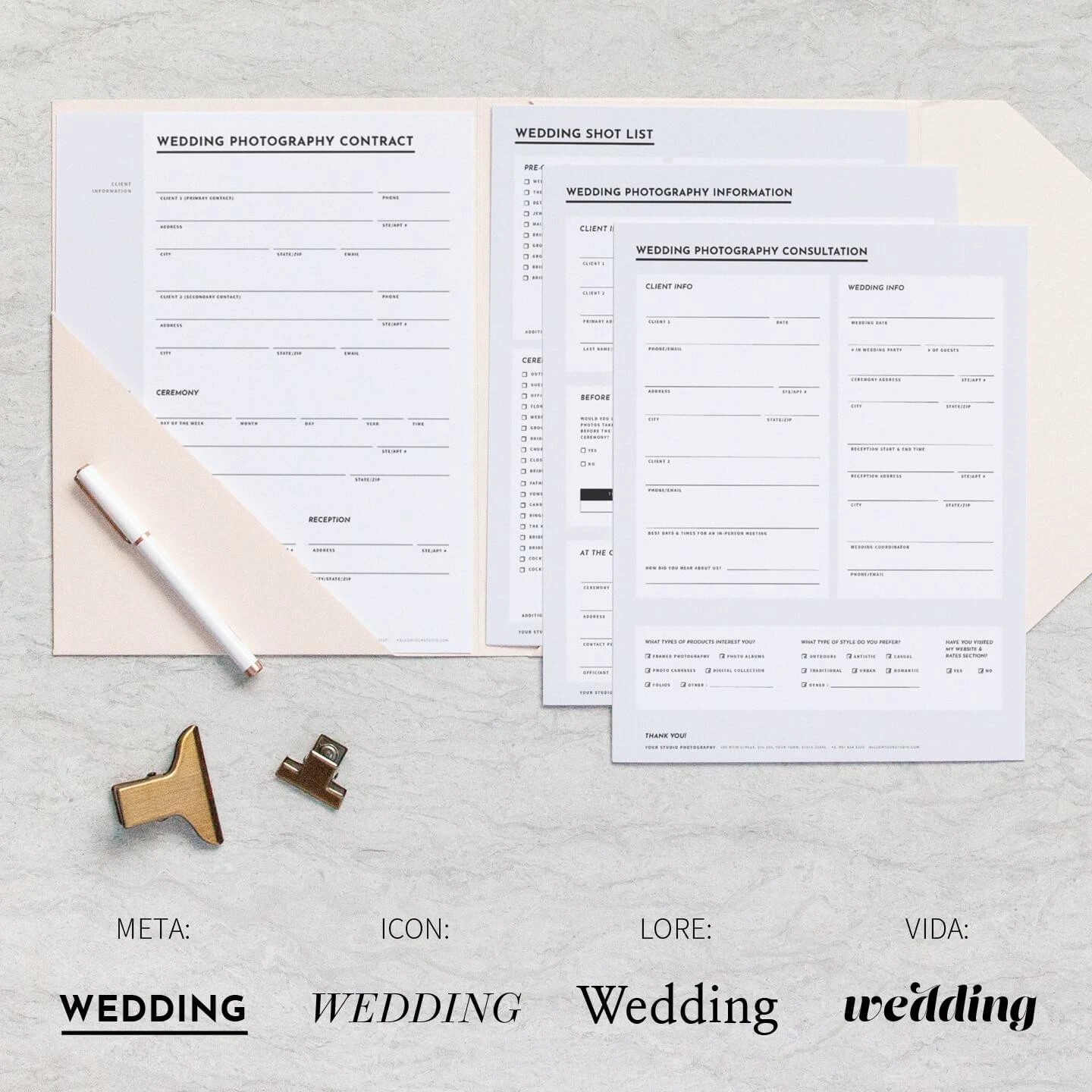 DesignAglow Essential Wedding Contract & Forms 4 DesignAglow Essential Wedding Contract & Forms