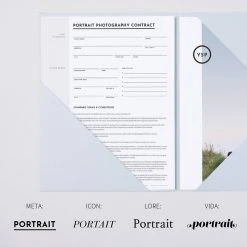 DesignAglow Portraits & Families Essential Portrait Contract & Forms