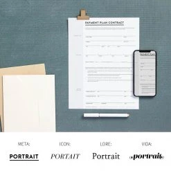 DesignAglow Portraits & Families Essential Portrait Contract & Forms