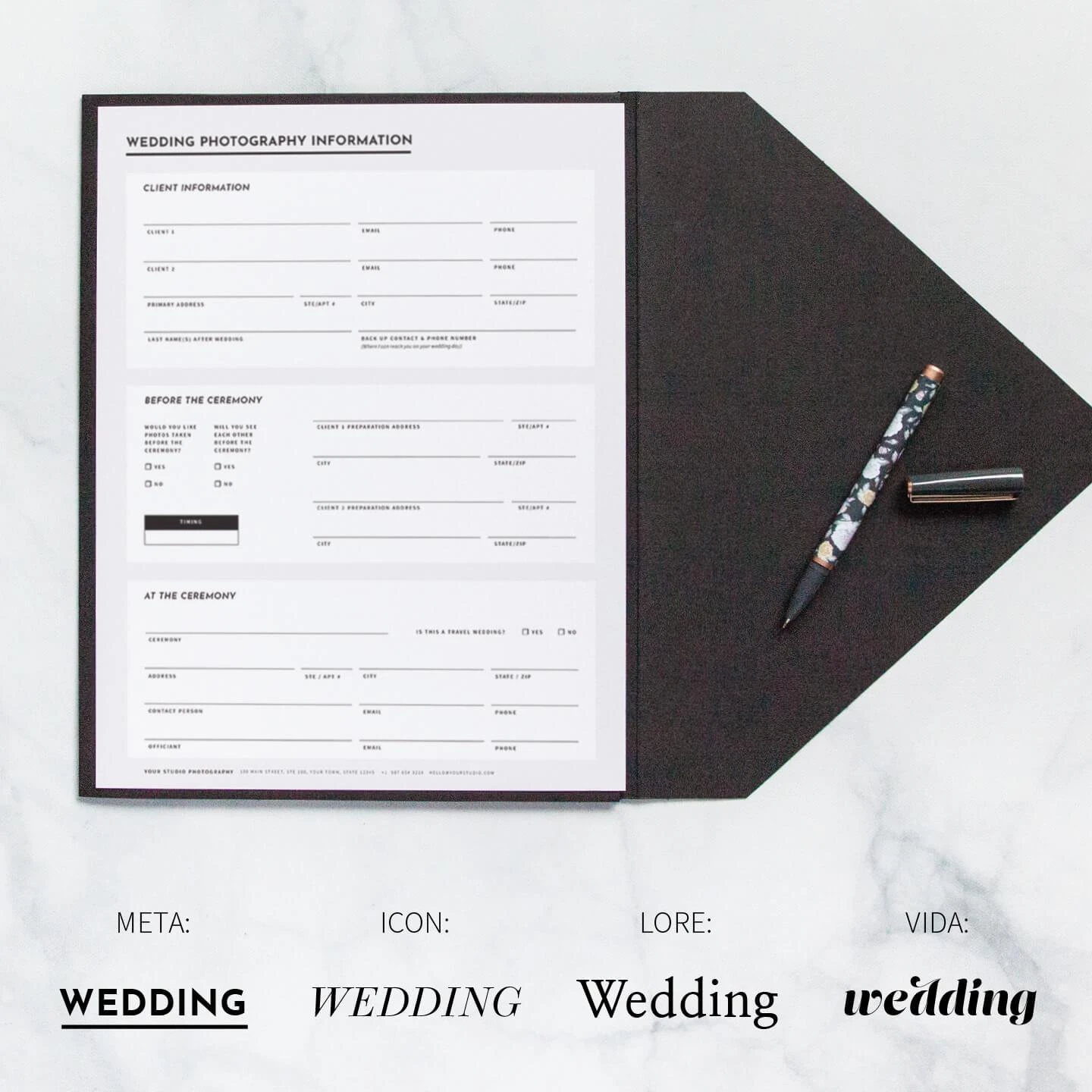 DesignAglow Essential Wedding Contract & Forms 7 DesignAglow Essential Wedding Contract & Forms