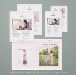 DesignAglow Newborn & Maternity Price Menu Suite Babies & Maternity