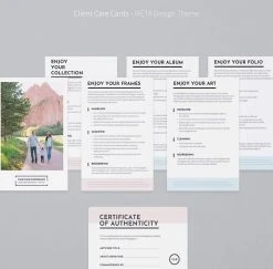 DesignAglow Studio Management Client Care Cards