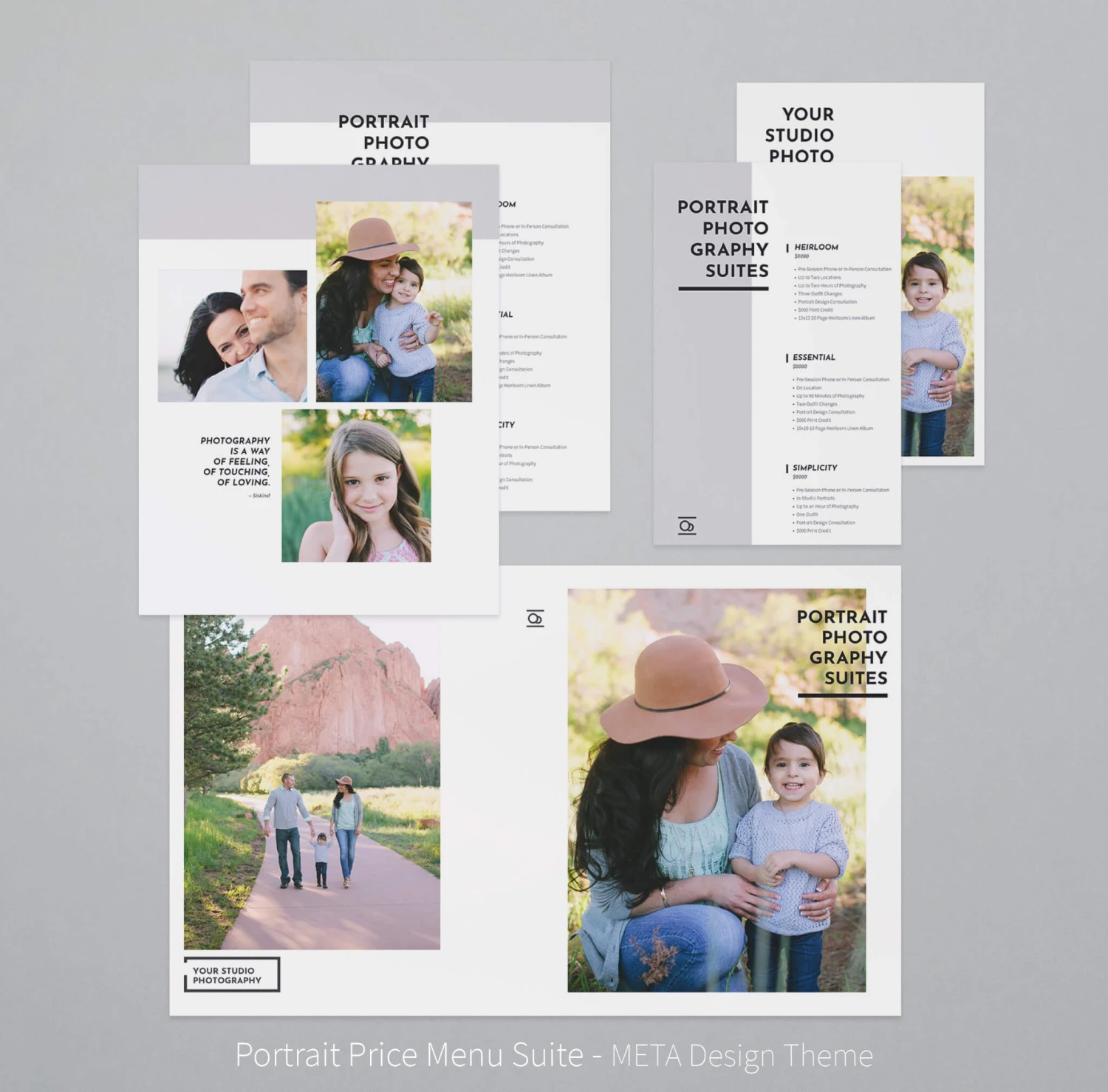 DesignAglow Portrait Price Menu Suite Portraits & Families 5 DesignAglow Portrait Price Menu Suite Portraits & Families