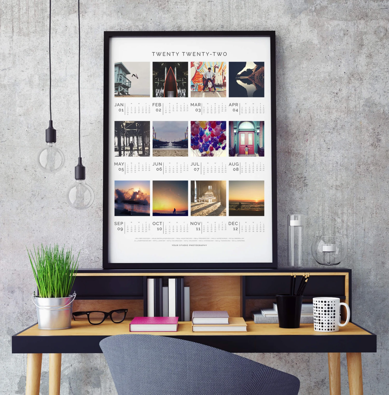 STYLE_3_SAMPLE-2022-essential-calendars.jpg DesignAglow Photo Calendars: The Essential Collection Collages & Calendars