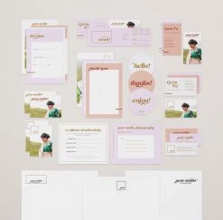 DesignAglow Bold & Fun VIDA Stationery Suite