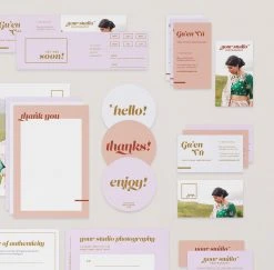 DesignAglow Bold & Fun VIDA Stationery Suite