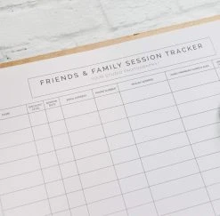 DesignAglow Friends And Family Photography Pricing Kit Portraits & Families