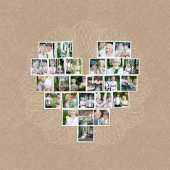 DesignAglow Collages & Calendars Heart Photo Collage