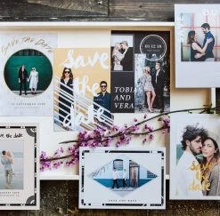 DesignAglow Save The Date Cards: Just My Type