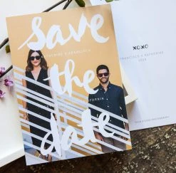 DesignAglow Save The Date Cards: Just My Type