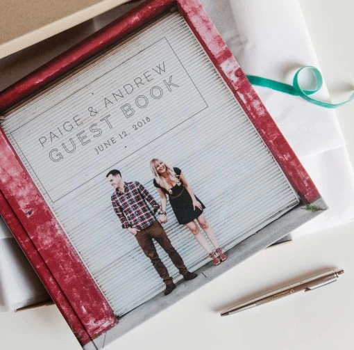 DesignAglow Interactive Wedding Guest Album: Modern Minimalist Edition