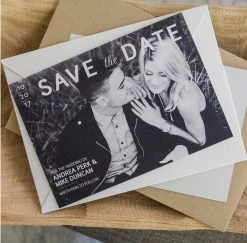 DesignAglow Weddings & Engagements Save The Date Cards: Modern Minimalist Collection