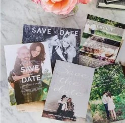 DesignAglow Weddings & Engagements Save The Date Cards: Modern Minimalist Collection