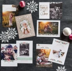 DesignAglow Holiday Cards: Painted Floral Collection