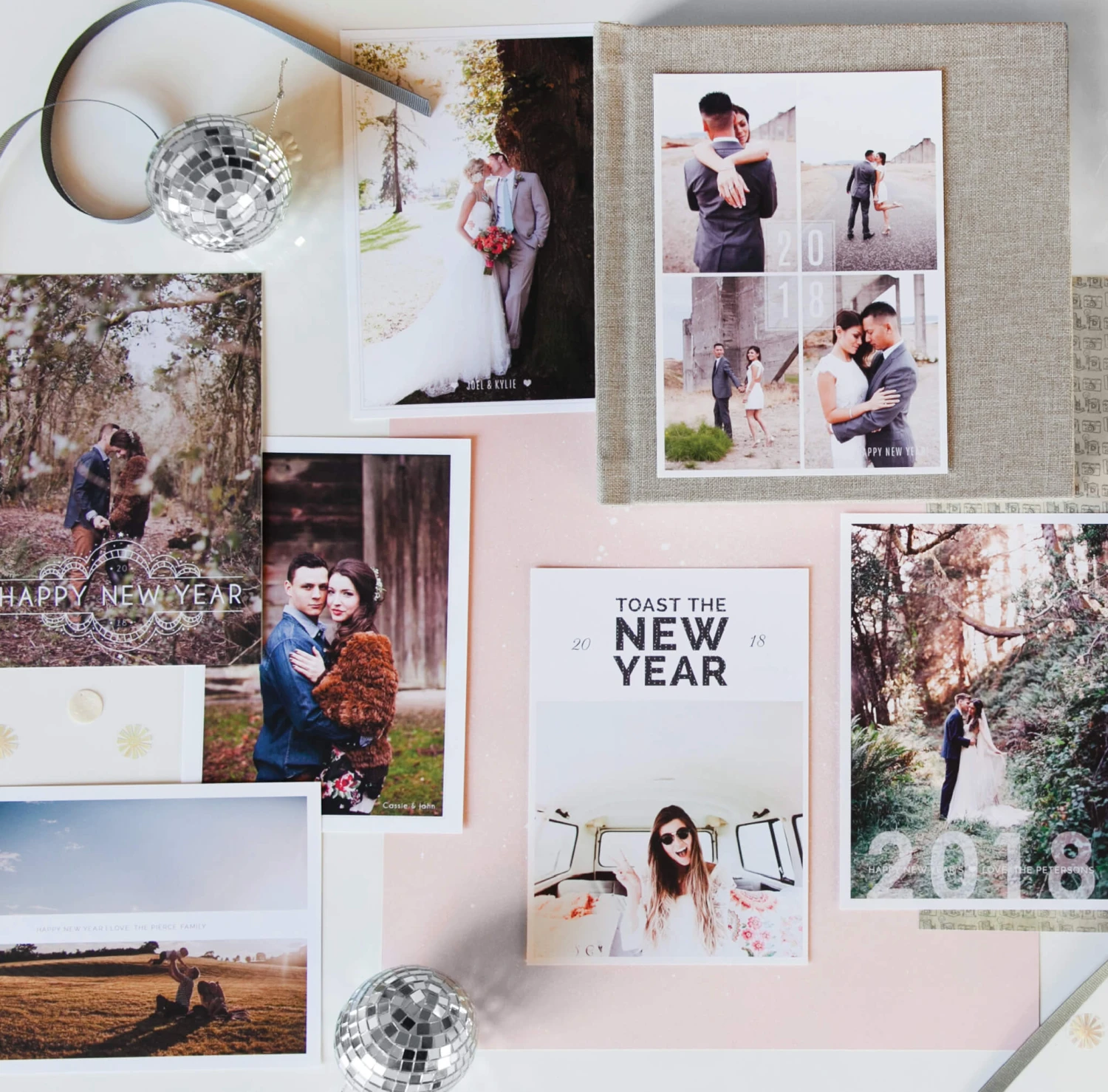 DesignAglow Holiday Cards New Year's Cards: Simply Elegant Collection 6 DesignAglow Holiday Cards New Year's Cards: Simply Elegant Collection