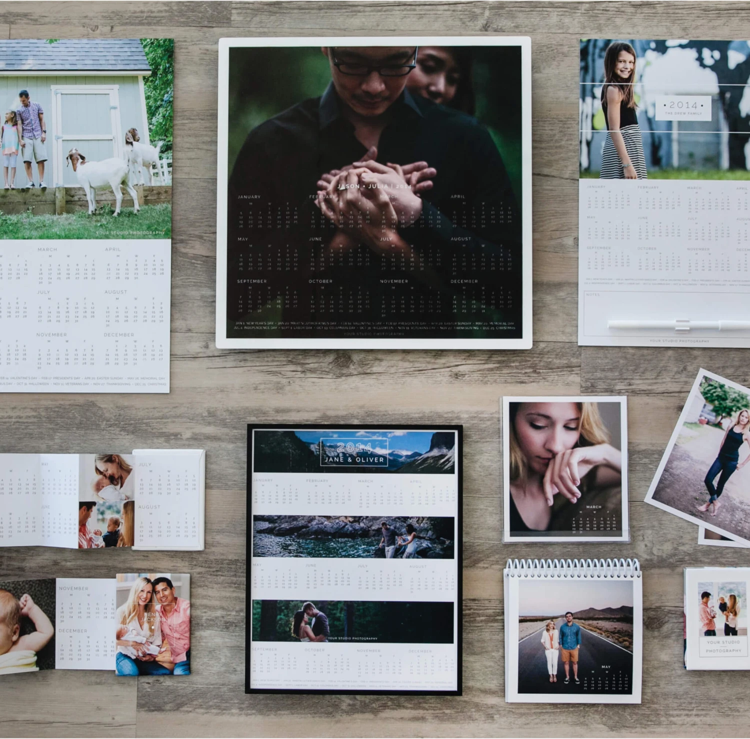shopimages_collageandcalendar23.jpg DesignAglow Photo Calendars: Modern Minimalist Collection