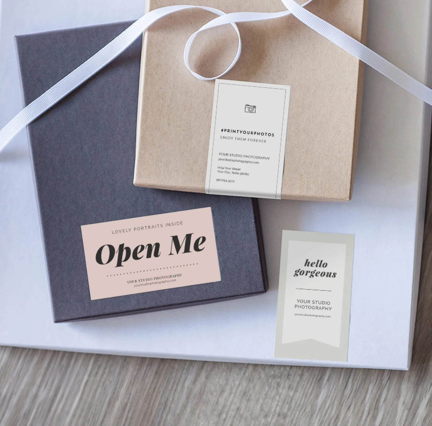 shopimages_packagingstickers3.jpg DesignAglow Packaging Stickers: Studio Chic Studio Stationery