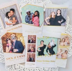 DesignAglow Photo Booth Templates: Glimmer & Gold Collection